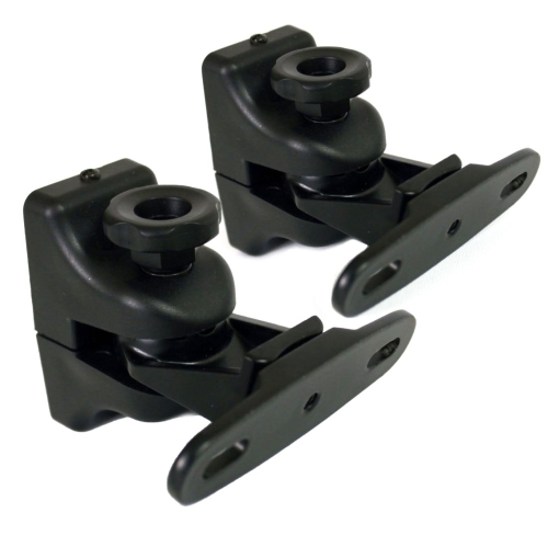 B-Tech BT332 Universal Swivel Wall Mounts for Speakers w 1/4" Compatibility BLACK