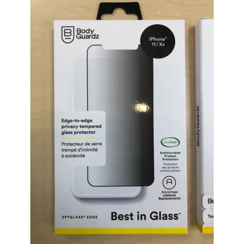 BodyGuardz SpyGlass Edge Privacy Tempered Glass Screen - iPhone 11 / XR