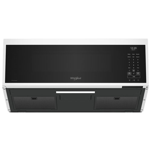 Four à micro-ondes à hotte intégrée de Whirlpool - 1,1 pi³ - Blanc