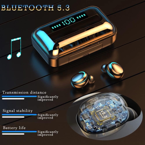 TEDLIN  Ear Buds Wireless Earbuds, Bluetooth 5.3 Headphones In Ear, Bluetooth Earphones \w Built-In Microphone, Wireless Ear Buds, Bluetooth \w Mic