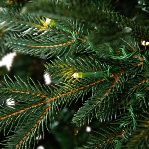 Sapin de Noël artificiel illuminé Ashburn de Real Touch™ - LED blanc chaud de 9 pi