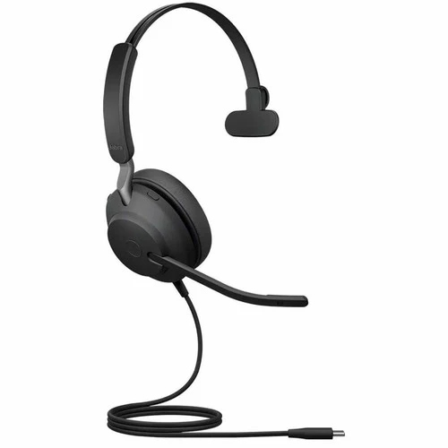 Boîte ouverte - Casque d'écoute à suppression du bruit Evolve2 40 SE de Jabra avec microphone - Noir