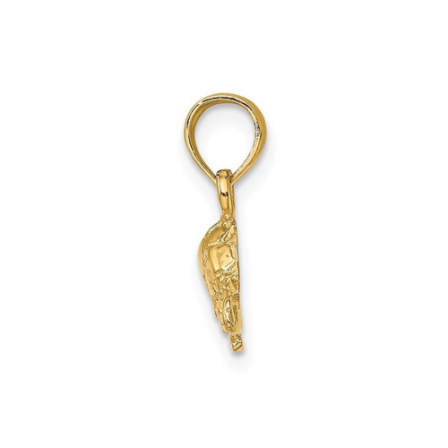 10K Yellow Gold Turtle Charm Pendant