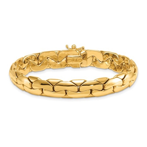 Ladies 14K Yellow Gold Polished Fancy Link Bracelet