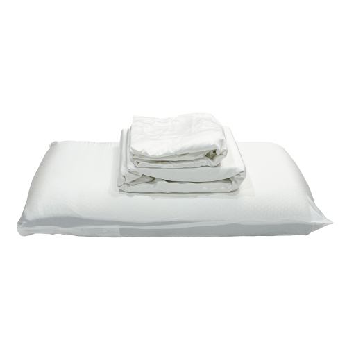 Rest Therapy Breeze Bamboo Bed Sheet and Pillowcase Bedding Package in White