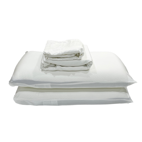 REST THERAPY  Breeze Bamboo Bed Sheet And Pillowcase Bedding Package In (King) In White