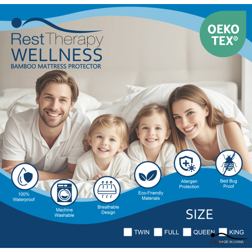 Rest Therapy Wellness Bamboo Mattress Protector