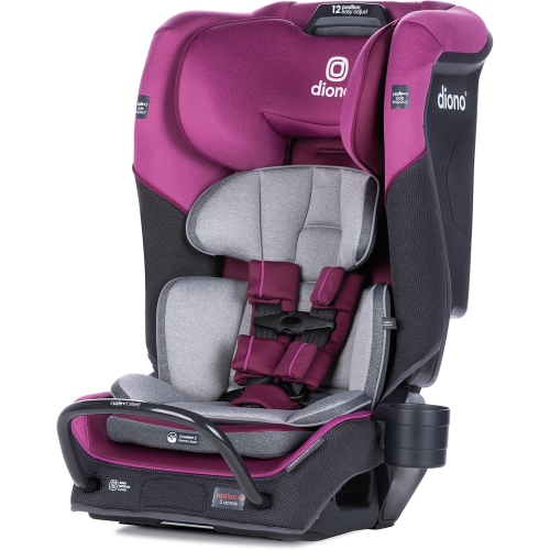 Diono Radian 3QX 4-in-1 Rear & Forward Facing Convertible Car Seat, Safe+ Engineering 3 Stage Infant Protection, 10 Years 1 Car Seat, Ultimate Protec