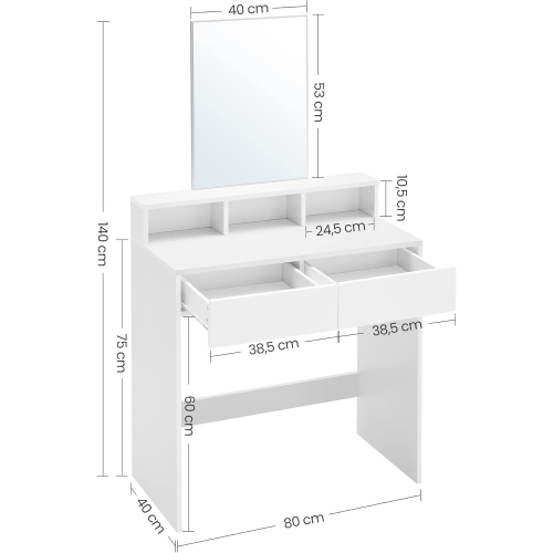 VASAGLE Filing Cabinet with 2 File Drawers, Printer Stand, Fit A4, Letter Size, Hanging File Folders, Honey Brown