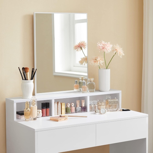 VASAGLE Filing Cabinet with 2 File Drawers, Printer Stand, Fit A4, Letter Size, Hanging File Folders, Honey Brown