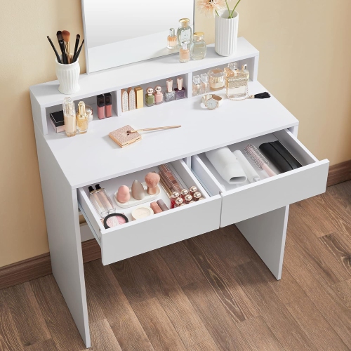 VASAGLE Filing Cabinet with 2 File Drawers, Printer Stand, Fit A4, Letter Size, Hanging File Folders, Honey Brown