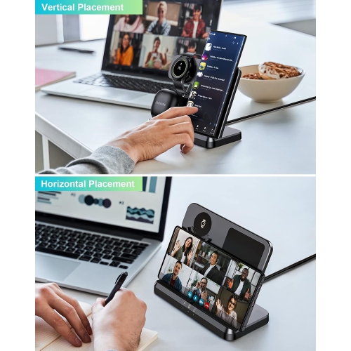 Wireless Charger for Samsung Charging Station & Android Multiple Devices 3 in 1 Fast Charger Stand