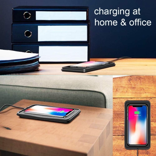 Wireless Charger,10W Wireless car Charger Charging pad Fast Wireless Phone Charger pad Andriod Cell Phone Wireless Charging mat Galaxy