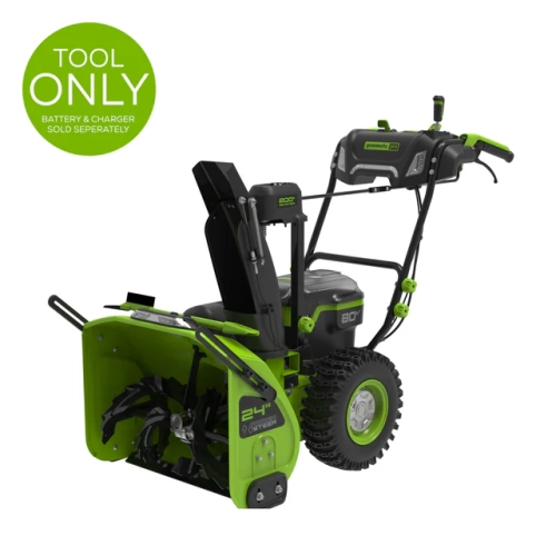 Greenworks 80V 24'' Dual Stage Snow Thrower