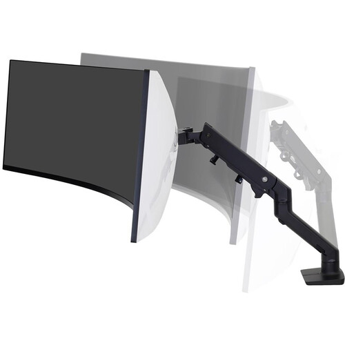 Ergotron HX Desk Monitor Arm with HD Pivot - Black