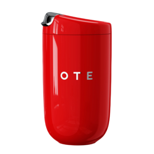 OTE Vacuum Insulated Coffee Mug, Double-Wall Stainless Steel Travel Tumbler With Drinking Lid, 12oz(350ml),Red