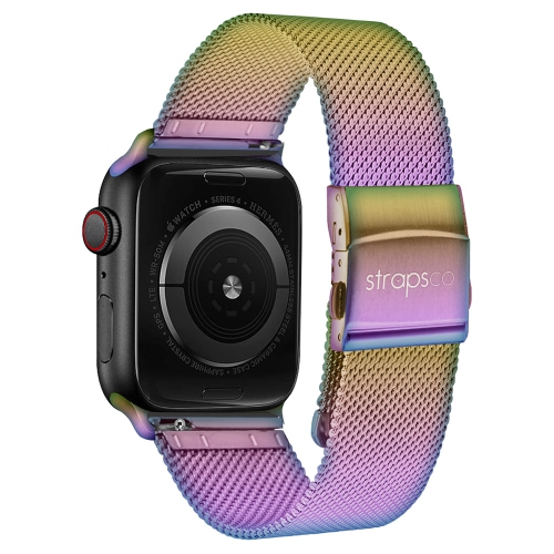 StrapsCo Pro Mesh Strap For Apple Watch - Opal - Medium-Long - 44mm/45mm/46mm/49mm