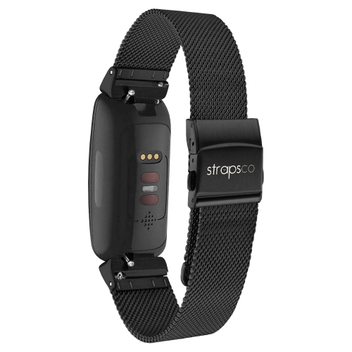 StrapsCo Pro Mesh Strap For Fitbit Inspire 3 - Black