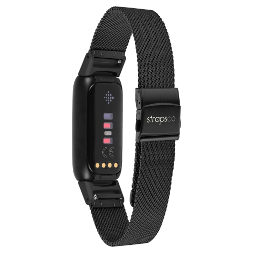 StrapsCo Pro Mesh Strap For Fitbit Luxe - Black