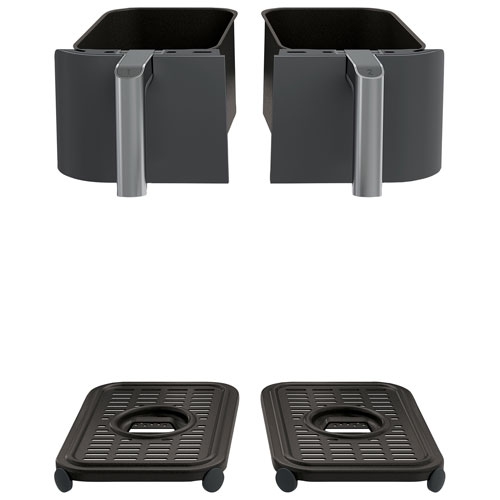 Refurbished Ninja Foodi 6-in-1 Dual Zone Air Fryer - 7.57kg/8Qt - Black DZ201C