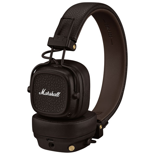 Casque d'écoute Bluetooth sans fil Major V de Marshall - Brun