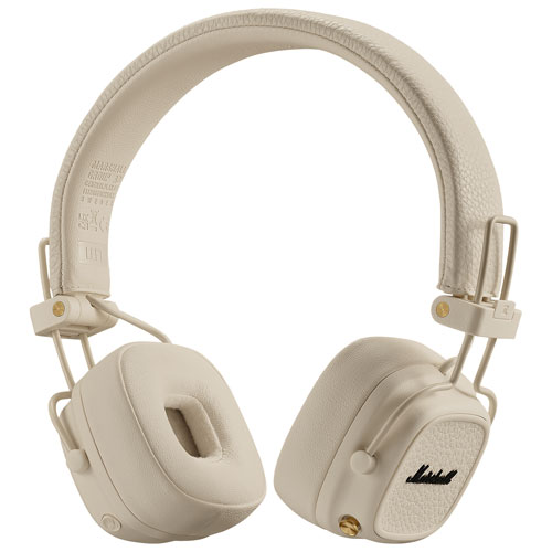 Marshall Major V Wireless On-Ear Bluetooth Headphones - Cream
