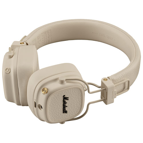 Marshall Major V Wireless On-Ear Bluetooth Headphones - Cream