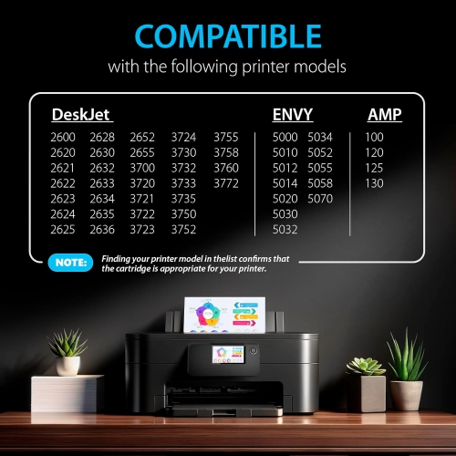 [High Yield] 2BK Remanufactured Ink Cartridge Replacement for HP 65XL hp65 ink - HP DeskJet 2620 2625 2630 2635 2655 3700 3720 3730 3735 3755 Envy