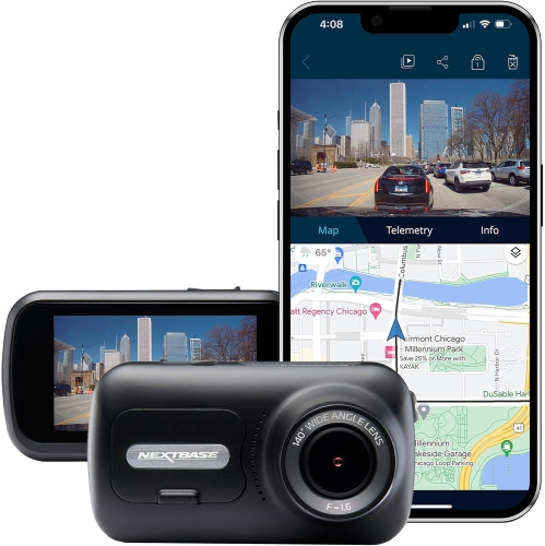 Nextbase 222 Full HD 1080p Dash Cam with 2.5" LED HD IPS Screen