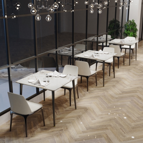 32 Inch Square Kitchen Dining Table:Modern Sintered Stone Marble Effect Dining Desk Furniture with Natural Texture Sintered Stone Top for Restaurant