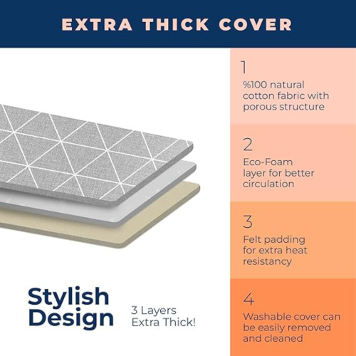 Tabletop Ironing Board with Folding Legs, Small Ironing Board with Thick Cotton Cover, Portable Mini Iron Board for Sewing, Craft Room, Household,