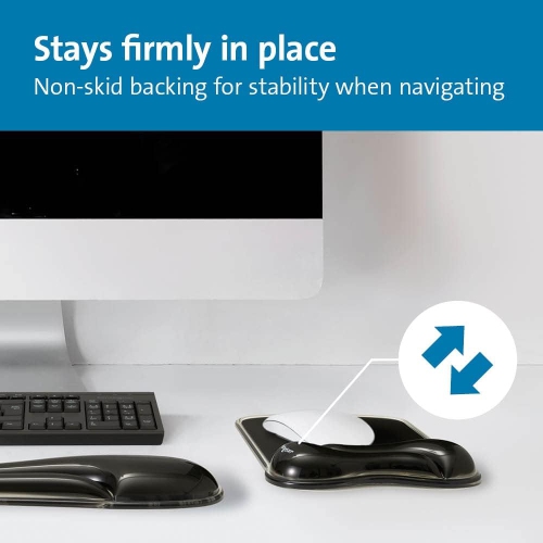 Kensington DuO Gel Wave Mouse Pad & Wrist Rest