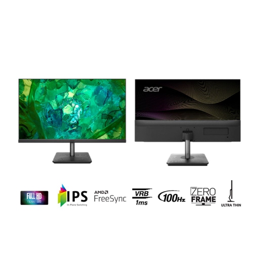 Acer RS272 bpamix 27 inch IPS 1920x1080 with glowing back cover Monitor, 100Hz,1ms, 250 cd/m2, Speaker, HDMI, VGA