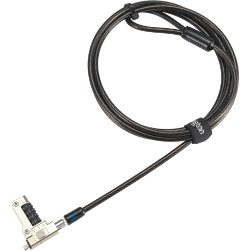 Kensington Slim N17 2.0 Combination Laptop Lock for Wedge-Shaped Slot