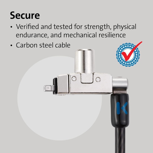 Kensington Slim N17 2.0 Keyed Dual Head Laptop Lock for Wedge-Shaped Slots