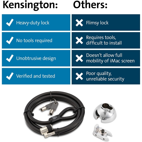 Kensington – Câble de verrouillage SafeDome pour iMac de 24&nbsp;po