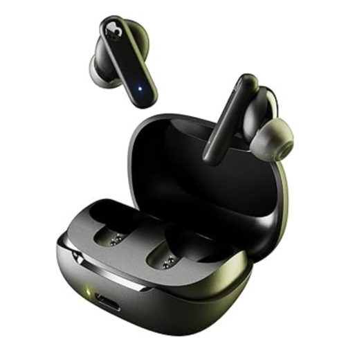 Smokin' Buds in-Ear Wireless Earbuds, 20 Hr Battery, 50% Renewable Plastics, Microphone, Works with iPhone Android and Bluetooth Devices - Bone