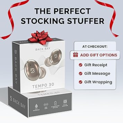 30 Wireless Earbuds for Small Ears with Premium Sound, Comfortable Bluetooth Ear Buds for Women and Men, Black Earphones for Small Ear Canals with