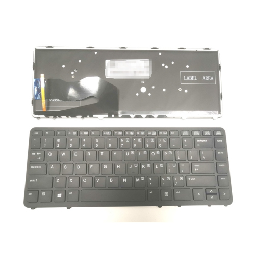 LIXSUNTEK Laptop Replacement US Layout with Backlit Compatible with HP EliteBook 840 G1 G2 / 850 G1 G2 / 745 G1 G2/HP ZBook 14 Series (with Black