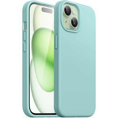 Liquid Silicone Slim Shockproof Protective Case for iPhone 15, Silky-Soft Touch Full-Body Protective Phone Case for iPhone 15