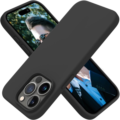Étui de protection antichoc en silicone liquide pour iPhone 15 PRO, étui protecteur intégral Silky-Soft Touch pour iPhone 15 PRO