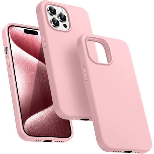 CAROLINE  Liquid Silicone Slim Shockproof Protective Case for Iphone 15 Pro Max, Silky-Soft Touch Full-Body Protective Phone Case for Iphone 15 Pro Max