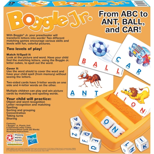 Boggle Jr. - Two Levels Of Play! [GAMES] Table Top Game, Board Game