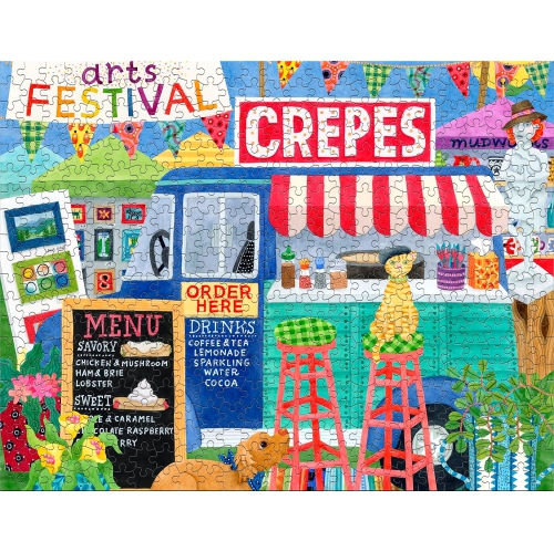 Ceaco - 4 in 1 Multipack - Food Trucks - 500 Piece Jigsaw Puzzles