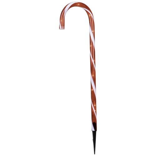 Lighted Candy Cane 8-Function Outdoor Christmas Pathway Markers - 24" - Set of 8