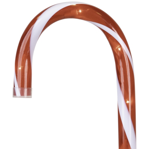 Lighted Candy Cane 8-Function Outdoor Christmas Pathway Markers - 24" - Set of 8