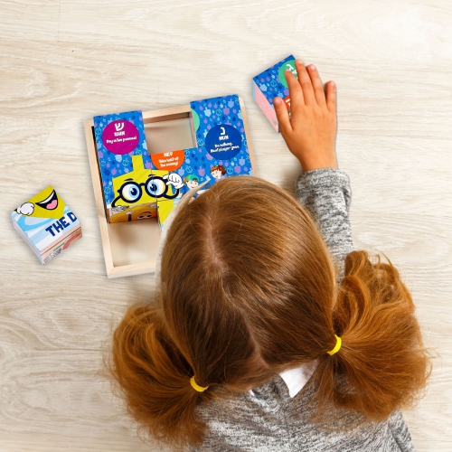 6 in 1 Wooden Block Hanukkah Puzzle - 6.75"