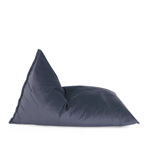Image 1 de 4.. Housse en velours triangulaire Gigami pour fauteuil poire - 78,75 x 53&nbsp;po - Gris