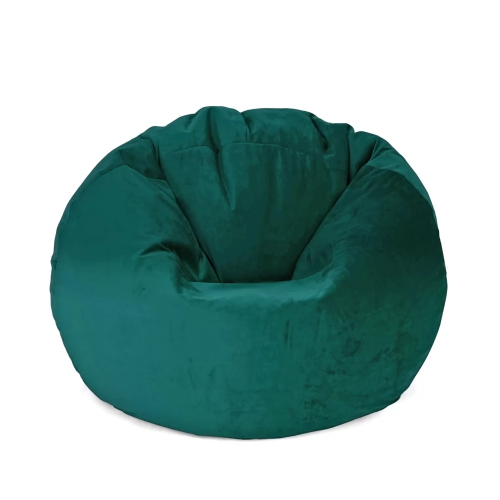 Extra Large Round Velvet Bean Bag Cover - 59" x 59" - Forest Green