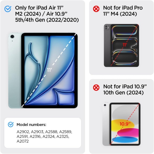 TECHGEAR ArmourSHIELD Case For IPad 11" A16 (11th Gen 2025) & 10.9" (10th Gen 2022) - Rugged Shockproof Heavy Duty Protective Case, Built-in Screen Protector, Stand, Pencil Holder, Kids Schools Work